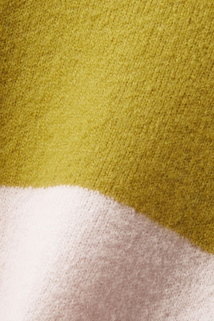 Randig tröja i ullmix, LIGHT PINK, detail image number 6