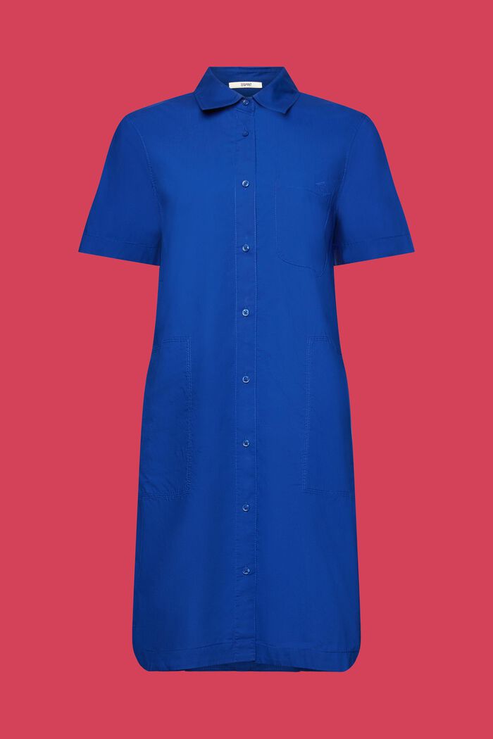 Mini-skjortklänning, 100% bomull, INK, detail image number 5