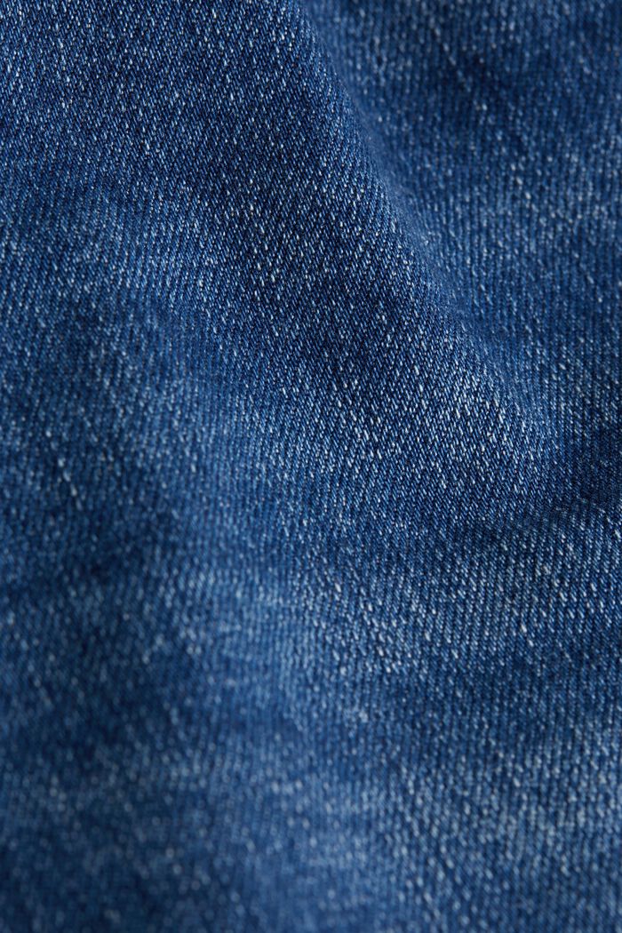 Jeans med medelhög midja och raka ben, BLUE MEDIUM WASHED, detail image number 1