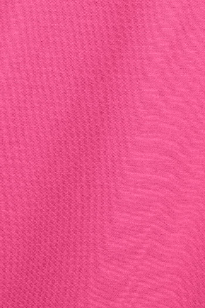 Unisex-sweatshirt i bomullsfleece med logo, PINK FUCHSIA, detail image number 7