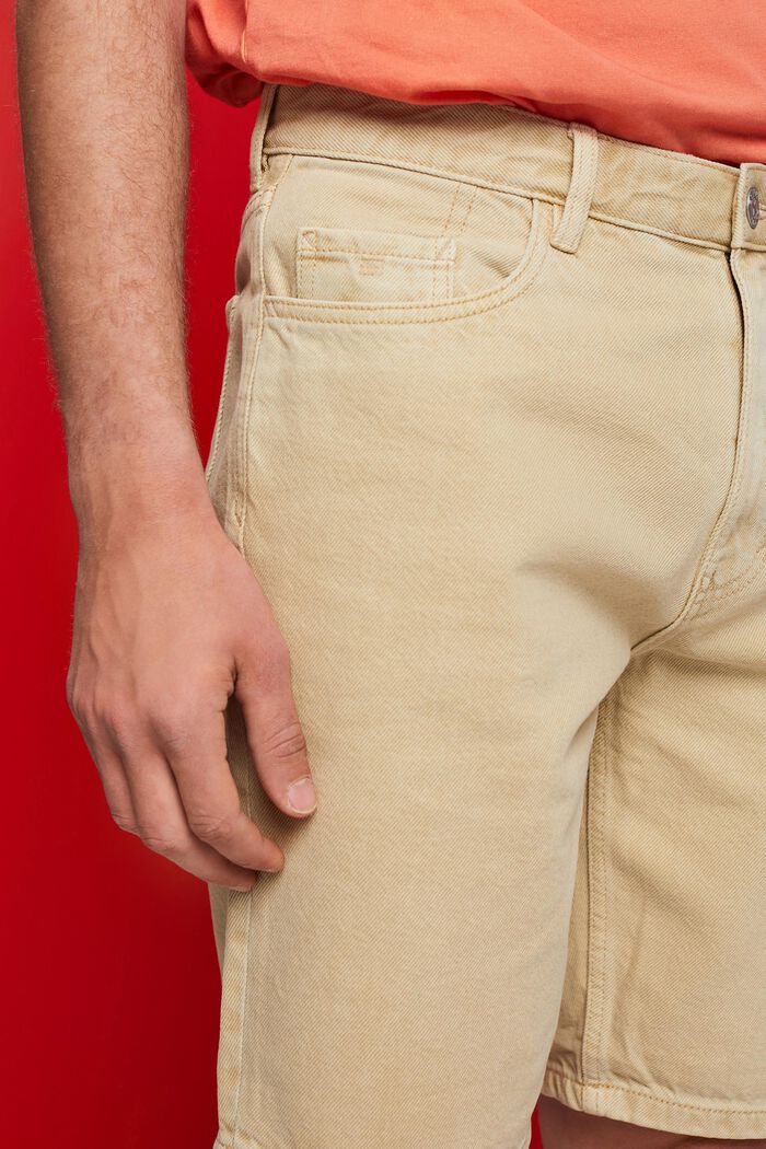 Färgade jeansshorts, SAND, detail image number 2