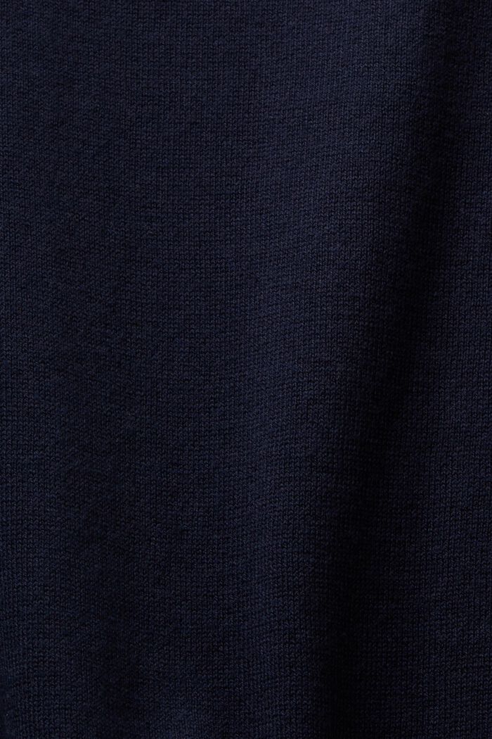 V-ringad tröja i bomull, NAVY, detail image number 4