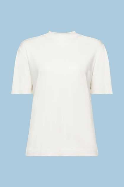 Jersey-T-shirt med halvpolokrage