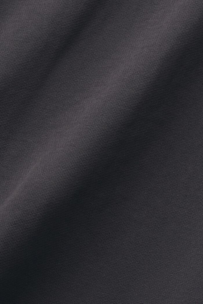 Sweatshirt i frotté med logotyp, ANTHRACITE, detail image number 4