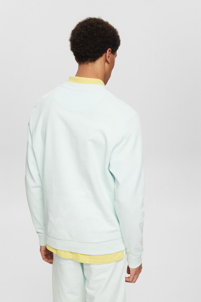 Sweatshirt med litet broderat motiv, LIGHT AQUA GREEN, detail image number 3