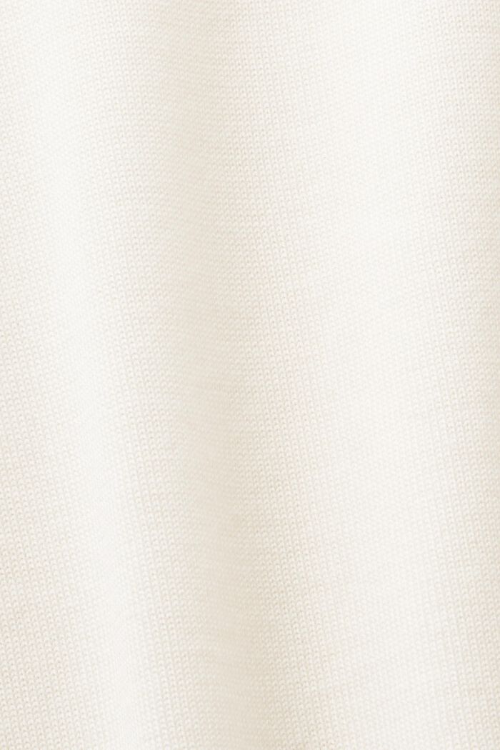 Kortärmad tröja i ull, CREAM BEIGE, detail image number 5
