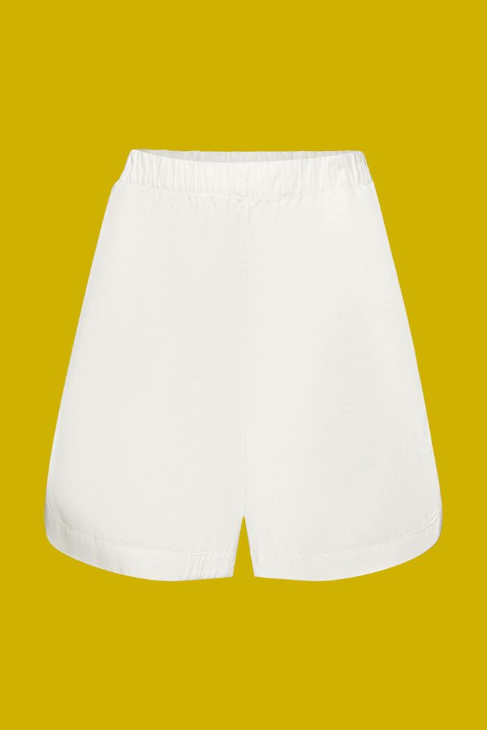 Pull-on shorts, 100% bomull, OFF WHITE, detail image number 6