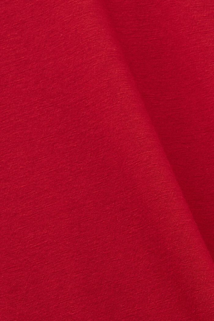 Pyjamasset av jersey i lång modell, NEW RED, detail image number 4
