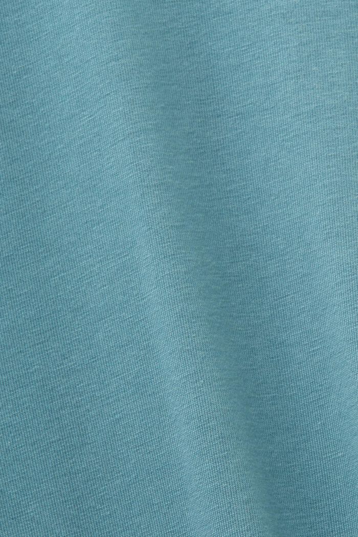 Pyjamasset av jersey i lång modell, NEW TEAL BLUE, detail image number 4