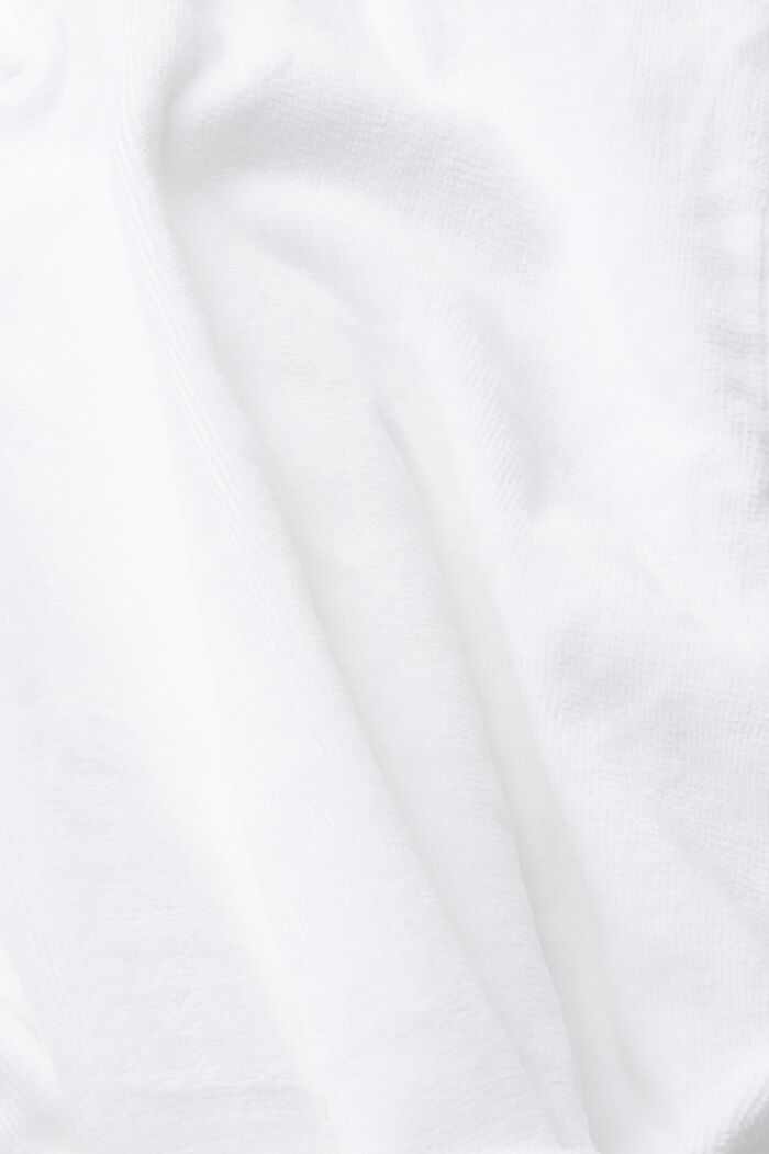 Badrock i velour, 100% bomull, WHITE, detail image number 4