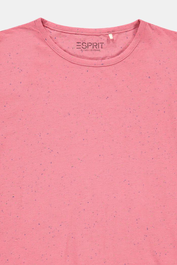 Boxformad T-shirt med färgglad noppstruktur, PINK, detail image number 2