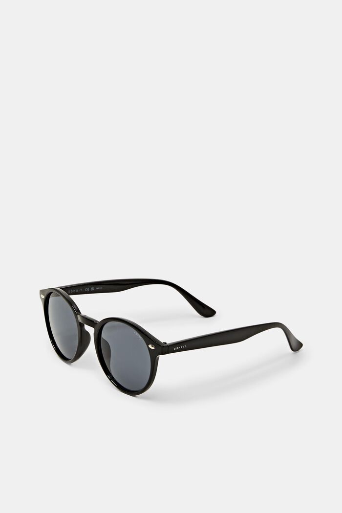 Solglasögon med runda glas, BLACK, detail image number 2