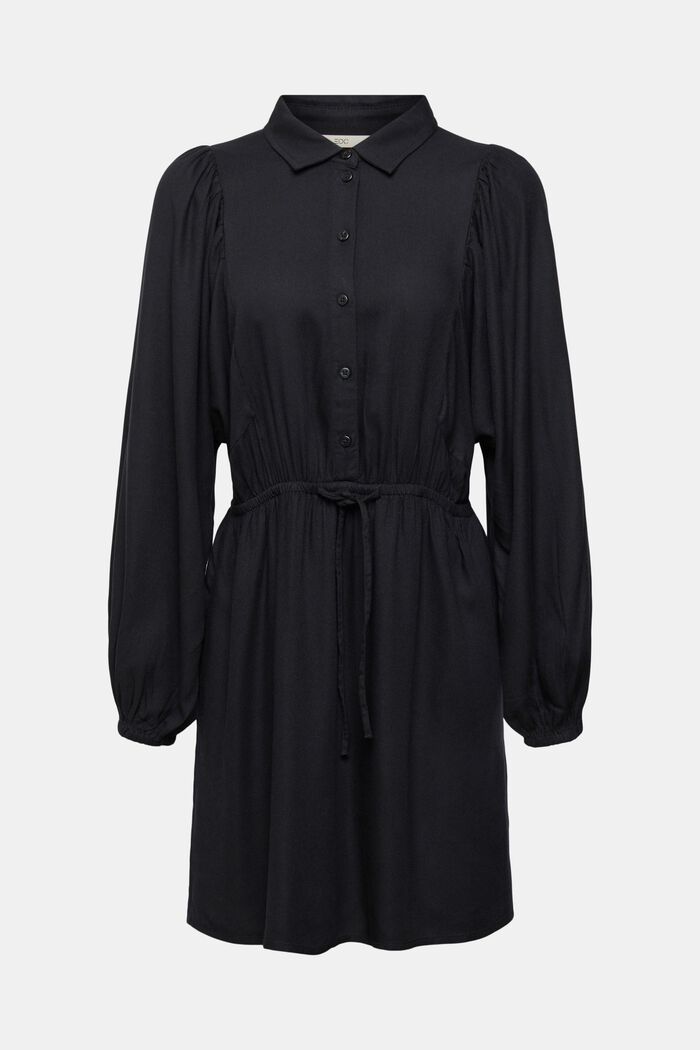 Klänning med dragsko, BLACK, detail image number 6
