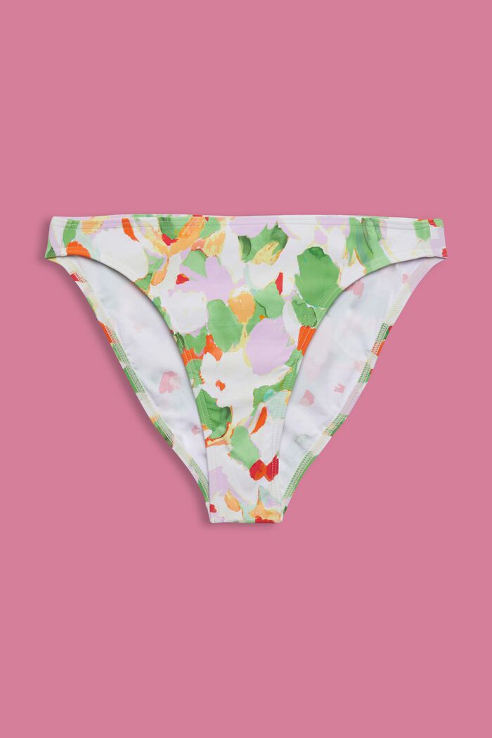 Återvunnet: mönstrad bikiniunderdel, GREEN, detail image number 4