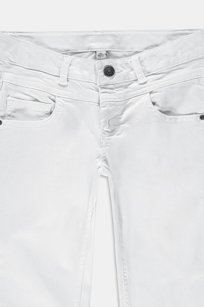 Jeans med smal passform, WHITE, detail image number 2