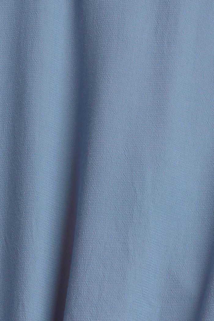 Tunikablus med LENZING™ ECOVERO™, GREY BLUE, detail image number 4