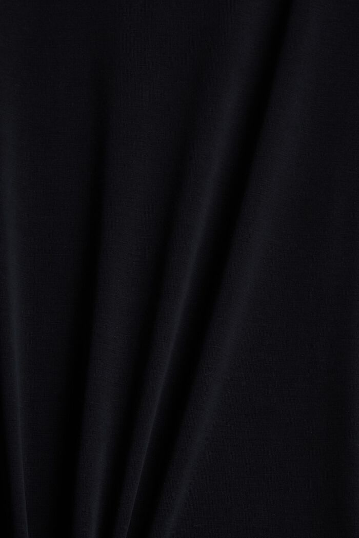 Jerseyklänning med skärp i midjan, BLACK, detail image number 4