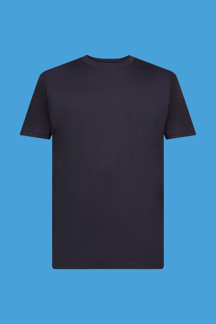 Rundringad T-shirt i jersey, NAVY, detail image number 7