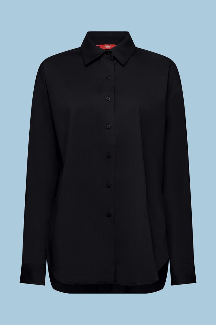Oversized button down-skjorta, BLACK, detail image number 7