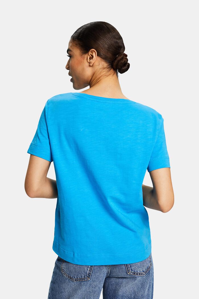 V-ringad T-shirt i jersey, BLUE, detail image number 2