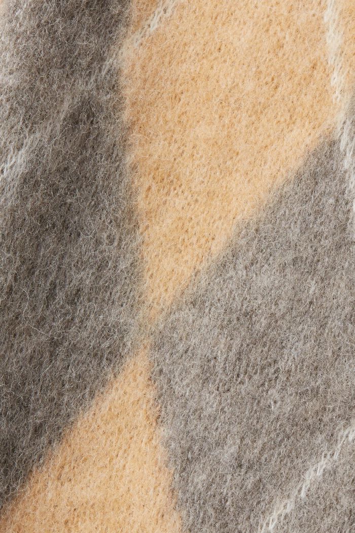 Argylemönstrad tröjklänning i ullmix, SAND, detail image number 4