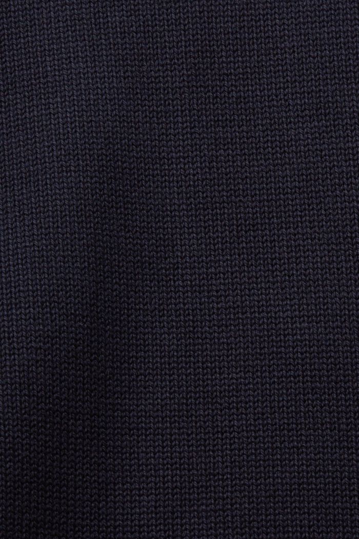 Sweatshirt med rund halsringning i bomull, NAVY, detail image number 4
