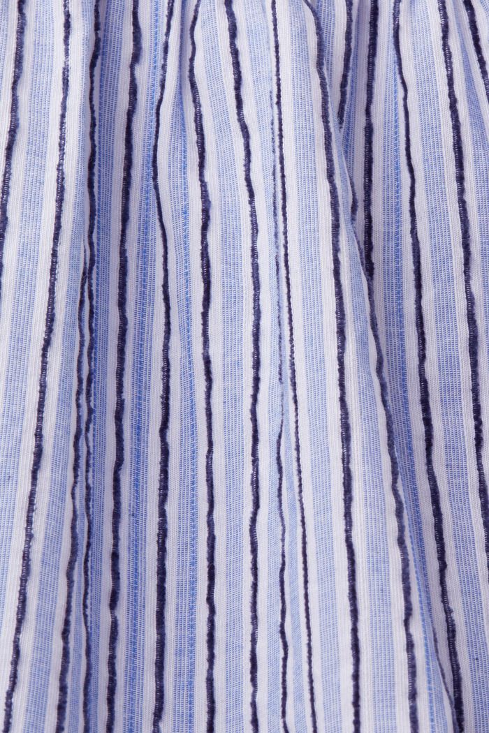Randig klänning, 100 % bomull, BRIGHT BLUE, detail image number 5