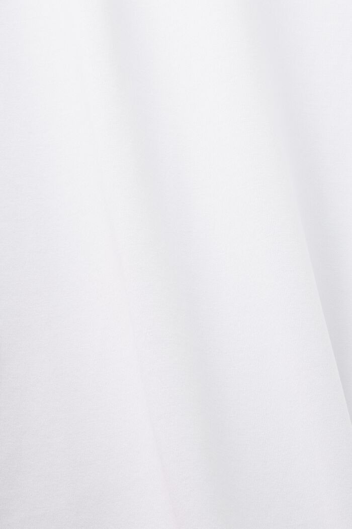 T-shirt i jersey med rund ringning, 100% bomull, WHITE, detail image number 5