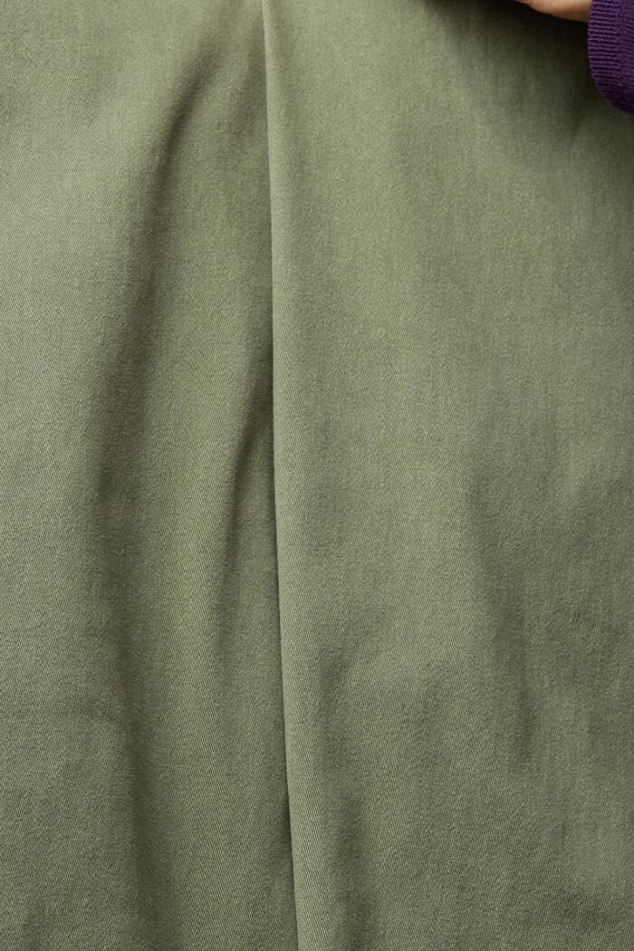 Chinos i bomull, GREEN, detail image number 1