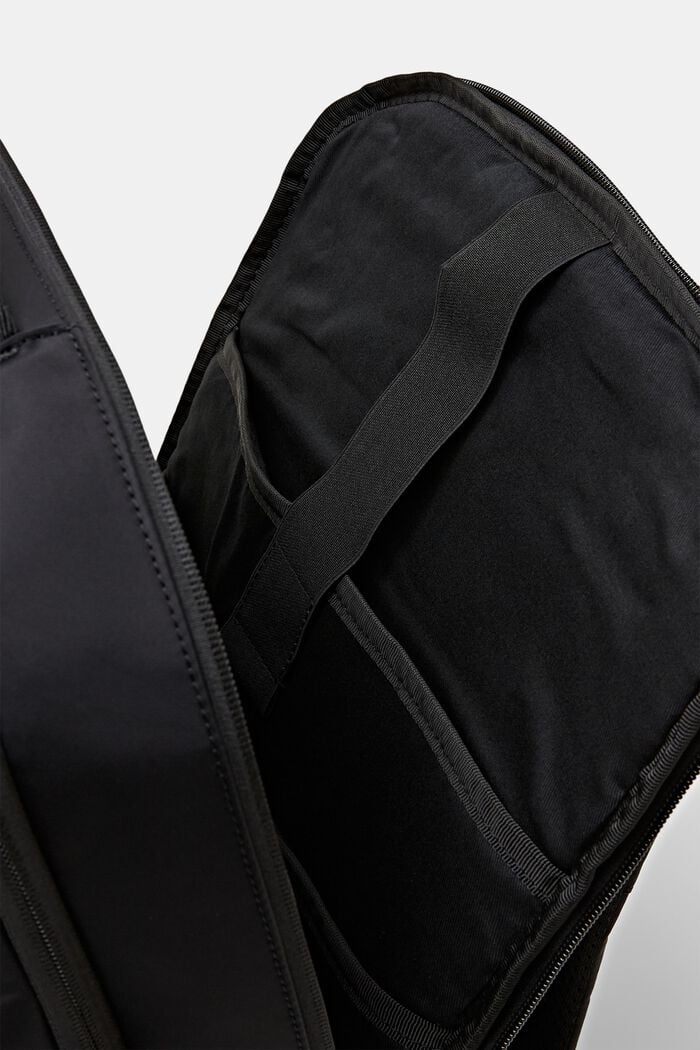 Ryggsäck med dragkedja i duffelmodell, BLACK, detail image number 4