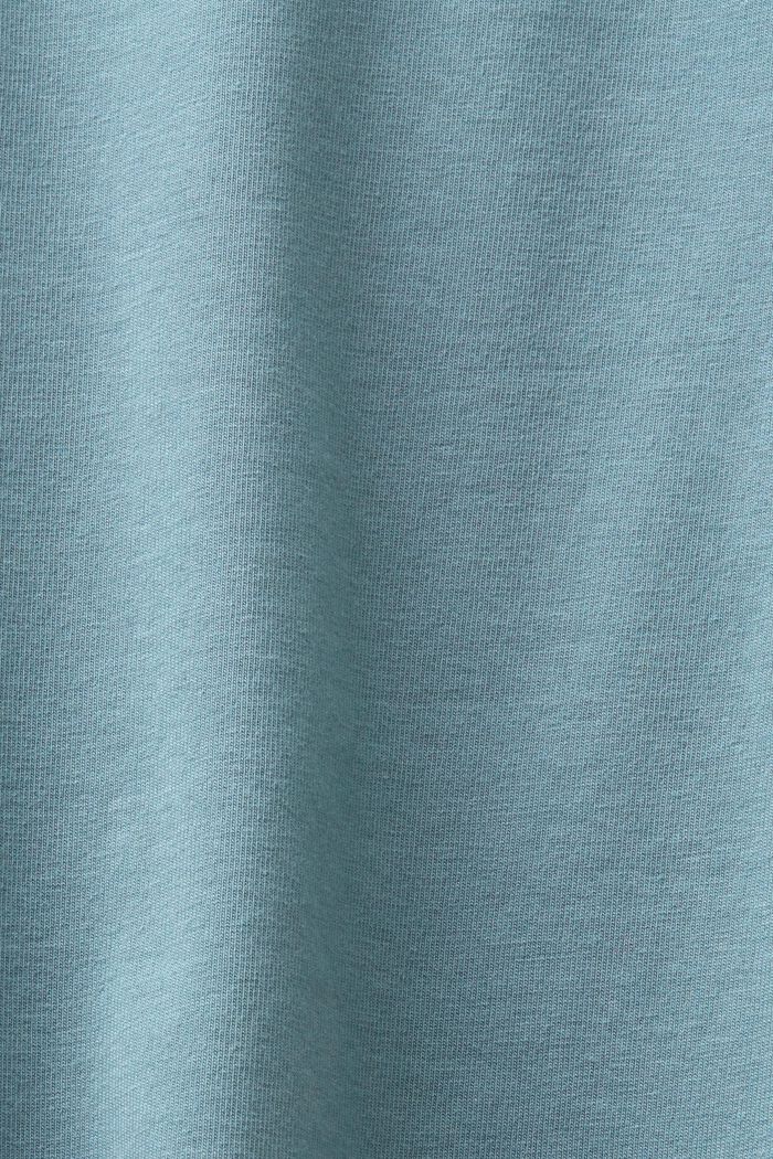 Rutig pyjamas i flanell, NEW TEAL BLUE, detail image number 4