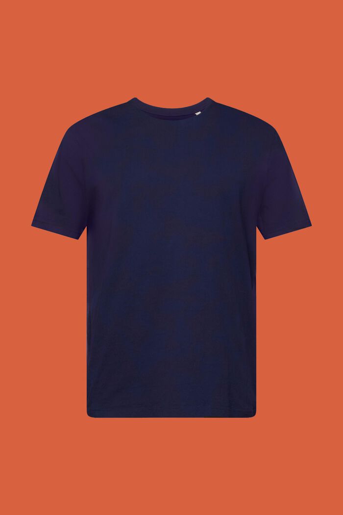 T-shirt med rund ringning, 100 % bomull, DARK BLUE, detail image number 6