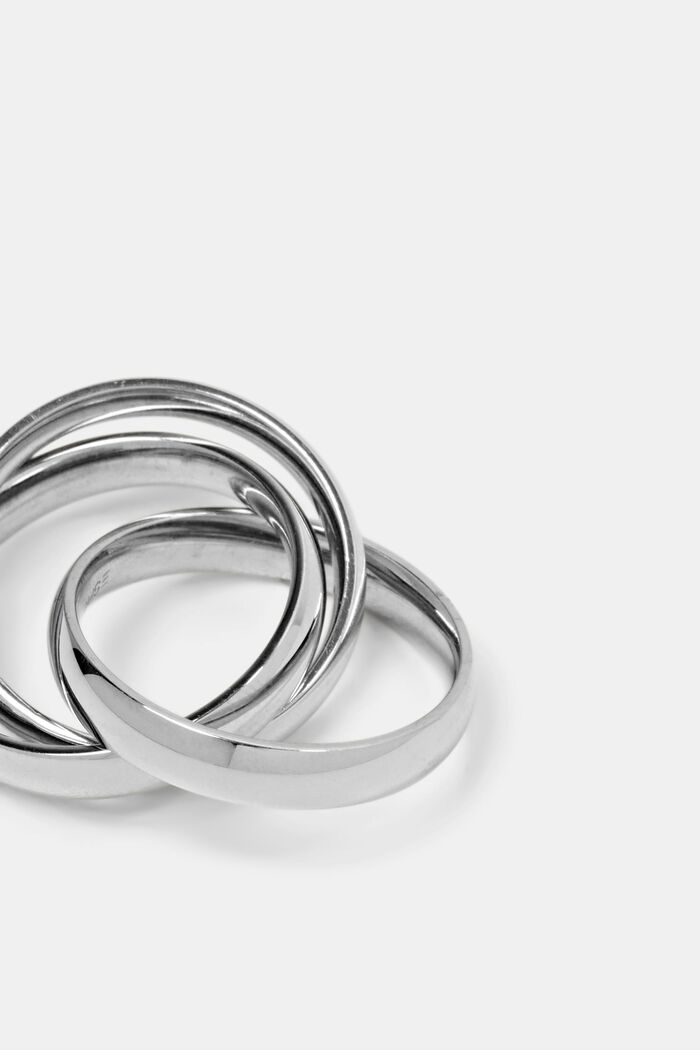 Trio-ring i rostfritt stål, SILVER, detail image number 1