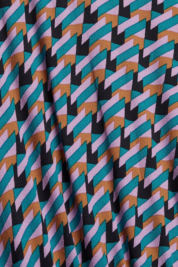 Miniklänning med mönster och smock, EMERALD GREEN, detail image number 4