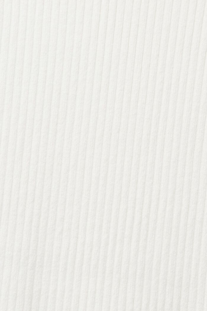 Ribbad miniklänning med tenniskrage, OFF WHITE, detail image number 4