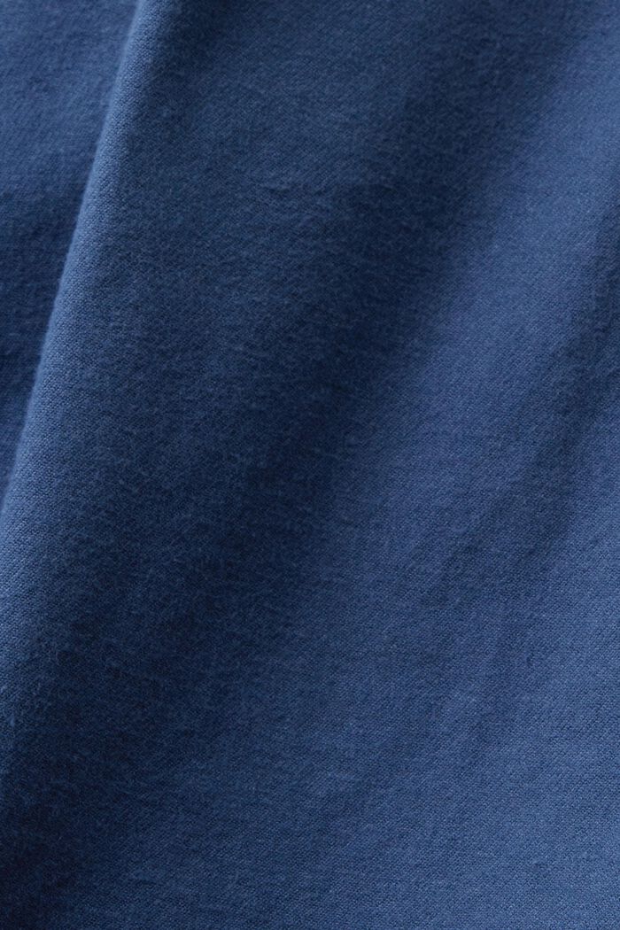 Skjorta i twill med normal passform, GREY BLUE, detail image number 4