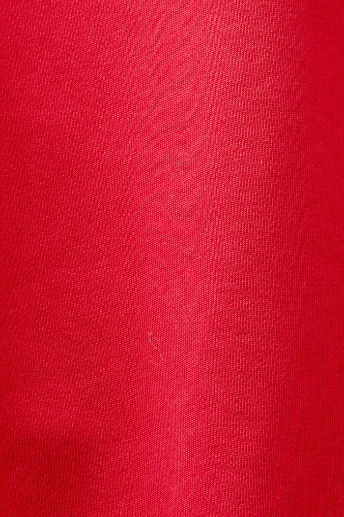 Sweatbyxa i unisexmodell av bomullsfleece med logo, RED, detail image number 5