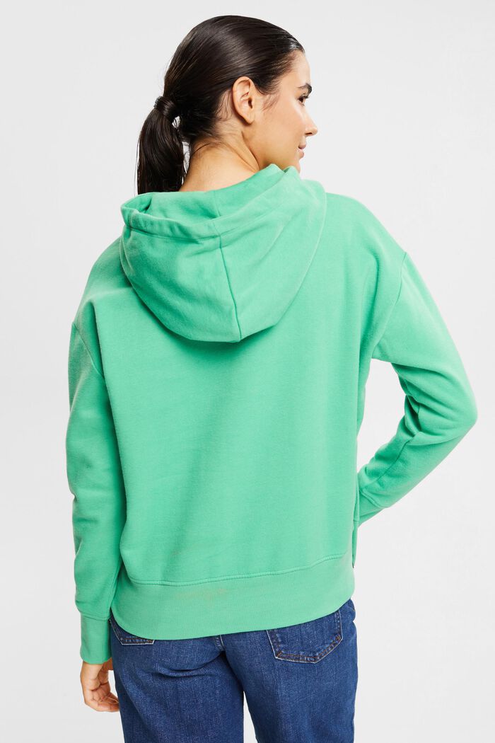 sweatshirt med huva, GREEN, detail image number 3