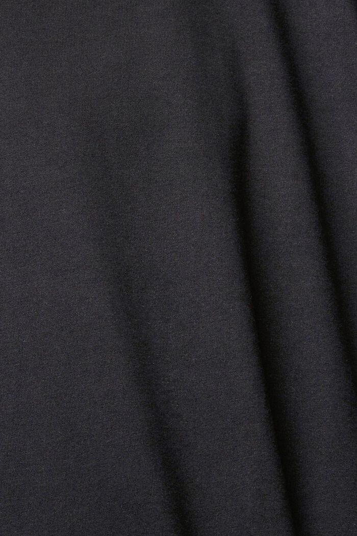 Lång sweatklänning med huva, BLACK, detail image number 4