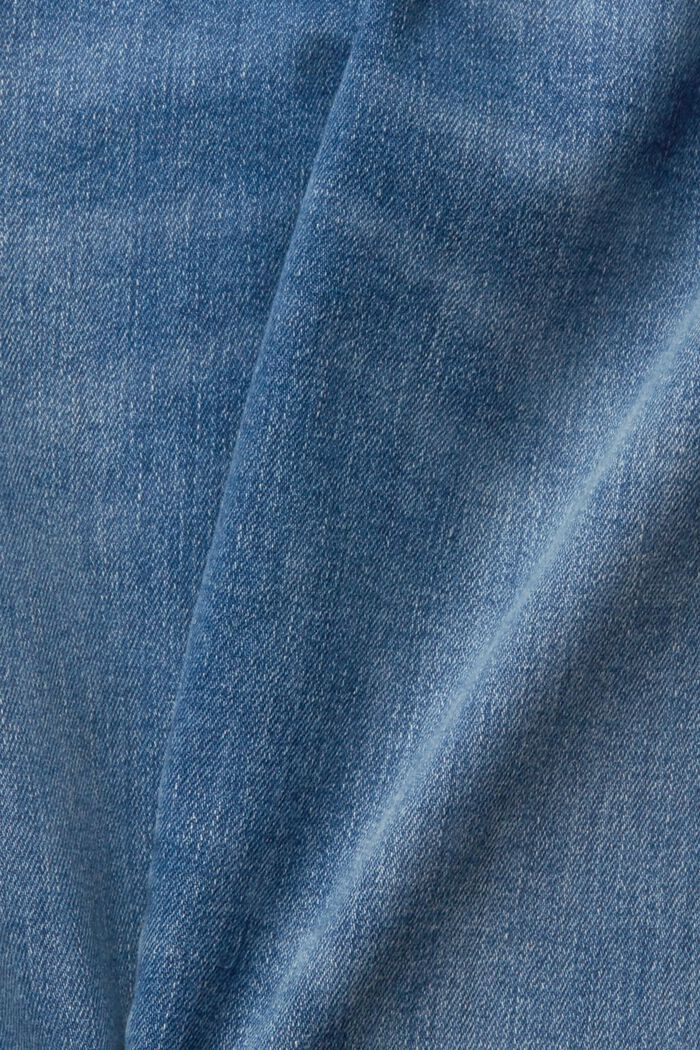 Stretchjeans med smal passform och medelhög midja, BLUE MEDIUM WASHED, detail image number 5