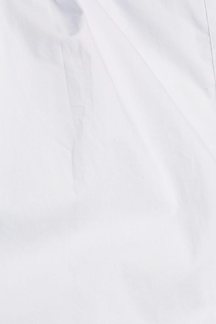 Skjortblus i 100% ekologisk bomull, WHITE, detail image number 4