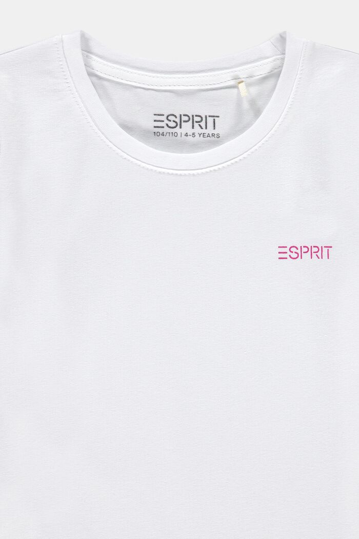 T-shirts i 2-pack av bomullsstretch, WHITE, detail image number 2