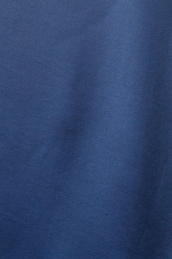 Satinblus med knäppning fram, GREY BLUE, detail image number 5