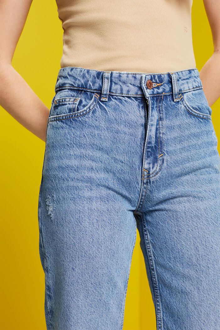 Jeans i 80-talsmodell med rak passform, BLUE MEDIUM WASHED, detail image number 2