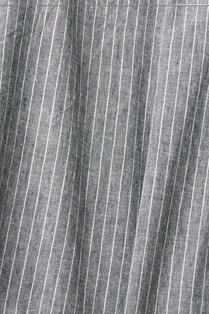 Med linneandel: byxa med kritstrecksränder, NAVY, detail image number 4