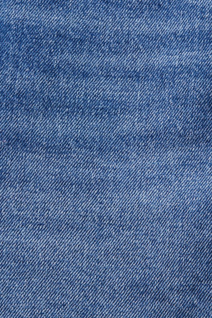 Shorts med hög midja, BLUE MEDIUM WASHED, detail image number 5