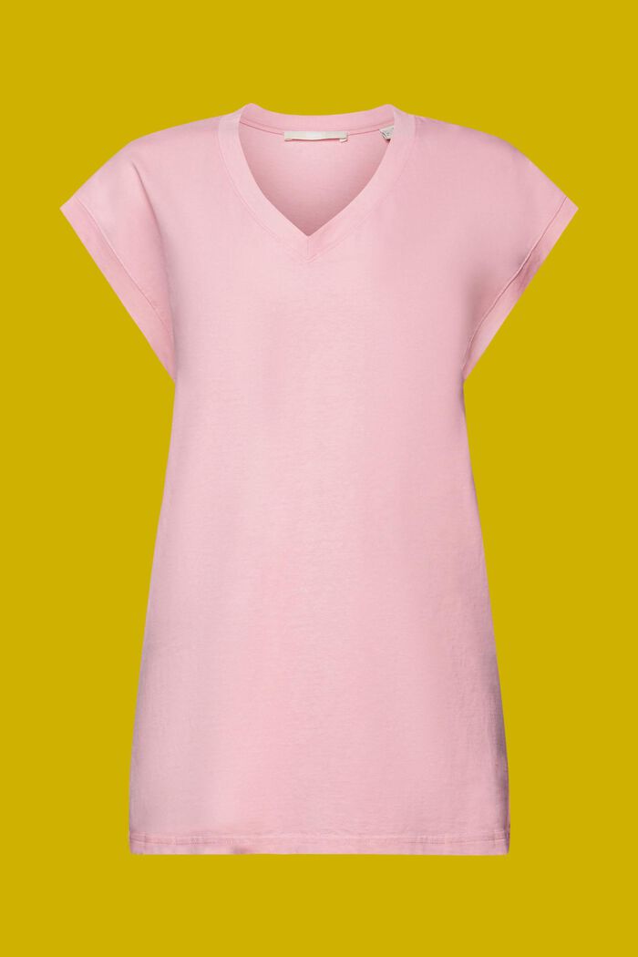 Lång T-shirt , 100% bomull, PINK, detail image number 6