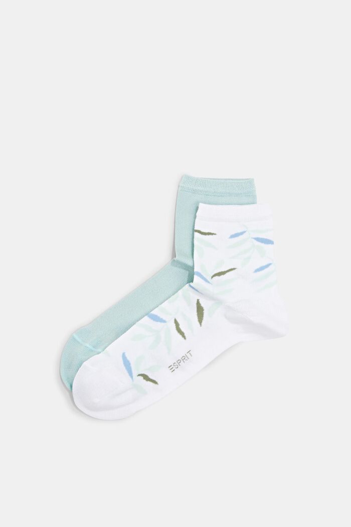 Socks, WHITE/MINT, detail image number 0