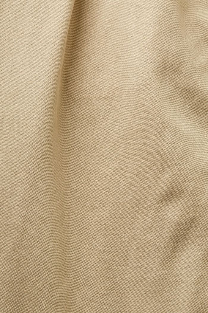 Chinos med medelhög midja och bomullsblandning, SAND, detail image number 4