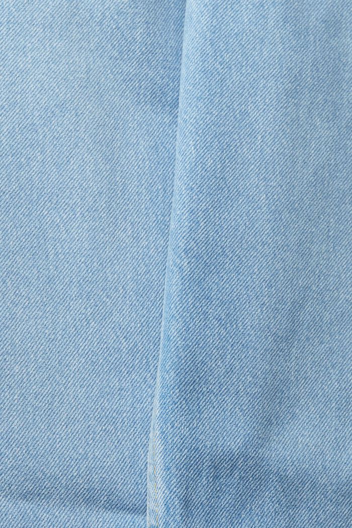 Jeans med elastisk dragskolinning, BLUE BLEACHED, detail image number 4